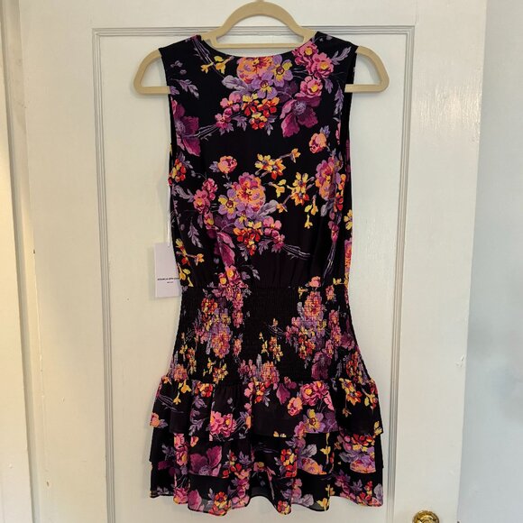 Amanda Uprichard Floral Print Ruffle Dress - Size Small - Picture 2 of 3